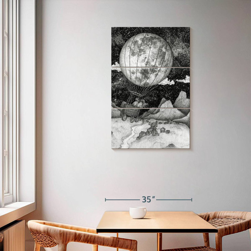 Mehar Moon Balloon, 57" H x 36" W
