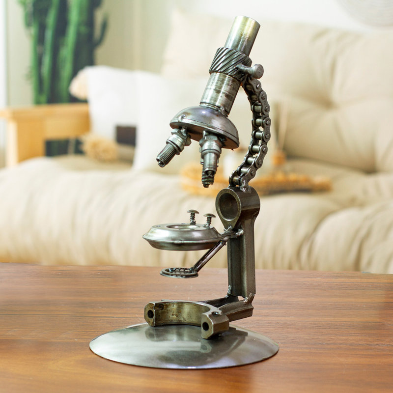 Figurine auto-cycle auto-cycle rustique microscope Fredrickson
