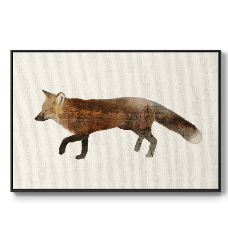 " The Wilderness VI " Painting Print, Black Framed, 27" H x 41" W x 2" D