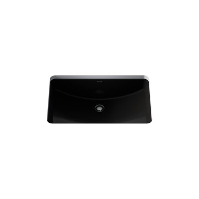 Ladena Vitreous China Rectangular Undermount Bathroom Sink with Overflow