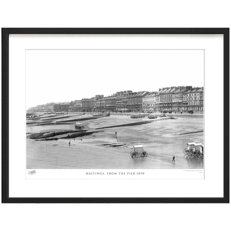 Hastings, From The Pier 1890 by Francis Frith - Single Picture Frame Print, 40cm H x 50cm W x 2.3cm D