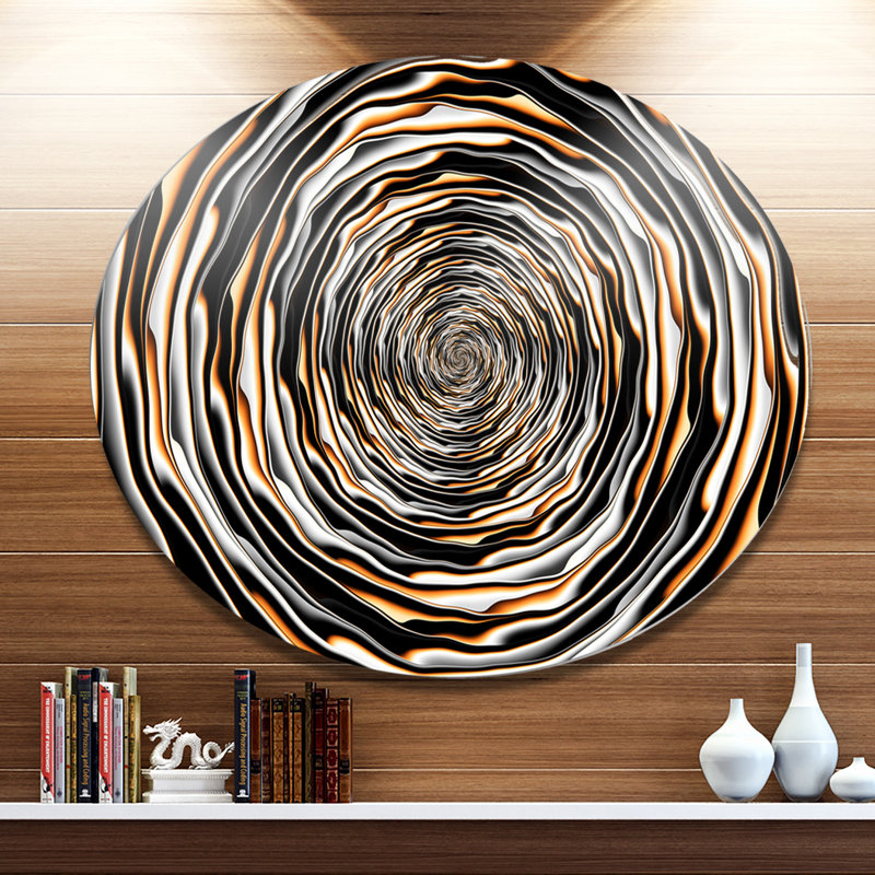«Rotating Fractal, Abstract Design», reproduction d'impression sur métal, H 23 po x l 23 po x P 1 po