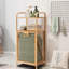Carty Solid Wood Freestanding Bathroom Cabinet