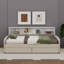 Lit plateforme simple tapissier avec tiroirs de rangement coulissants-1513777303