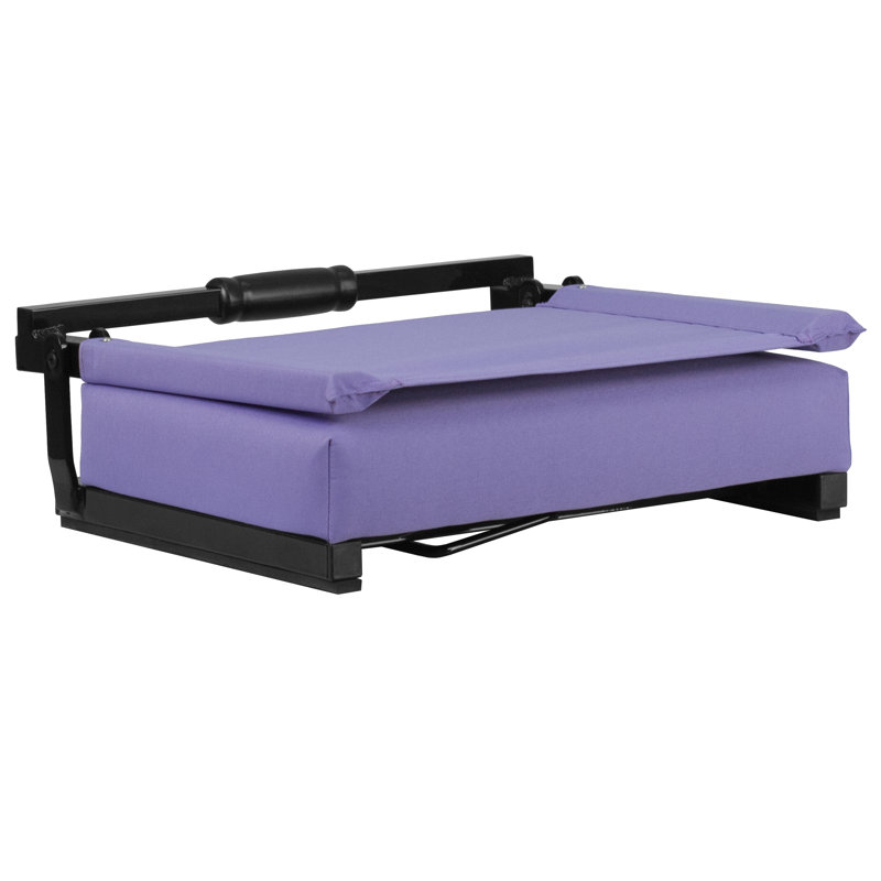 Grandstand Comfort Seats by Flash - Lightweight Stadium Chair with Handle & Ultra-Padded Seat, Purple