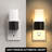 3000K Light Sensor Night Lights, Dimmable Plug Into Wall Sconce, Candle Style
