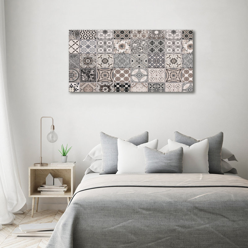 Ceramic Tiles - Print, Wrapped Canvas, 70cm H x 140cm W x 2cm D