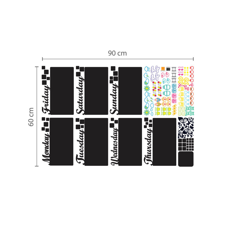 Abstract Chalkboard Decals