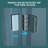 36"W X 72"H Fold Frameless Shower Door With Tempered Glass, 1/4 Inch (6 Mm)-120984808