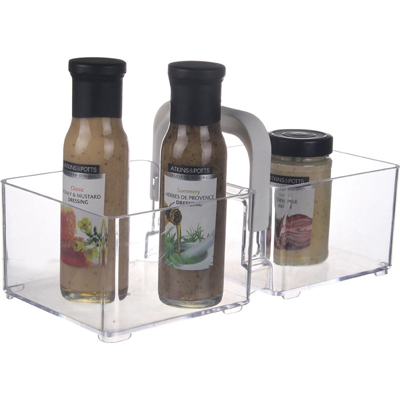 Condiment Organizer Bin with Handle
