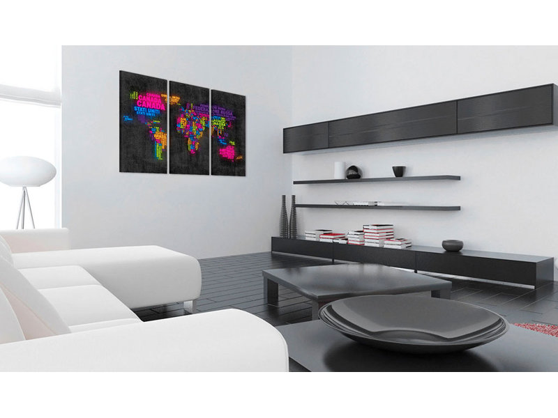 3 Piece No Frame Print on Wood, 80cm H x 120cm W
