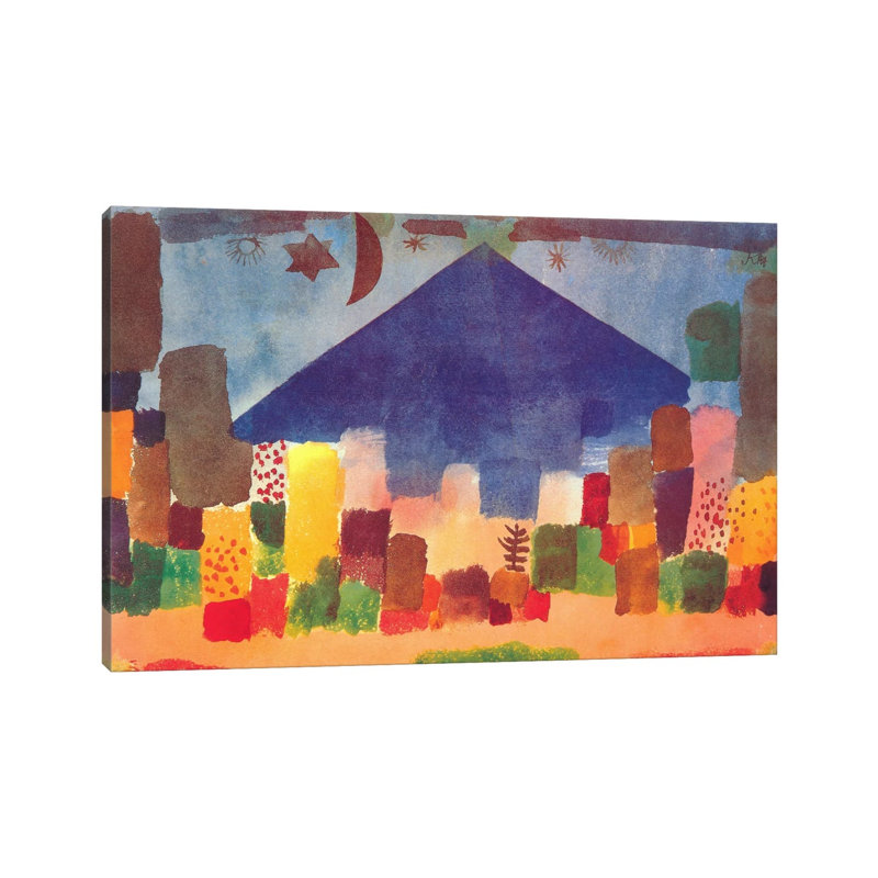 Egyptian Night (Notte Egiziana) by Paul Klee - Wrapped Canvas Painting, 66.04 cm H x 45.72 cm W x 3.175 cm D