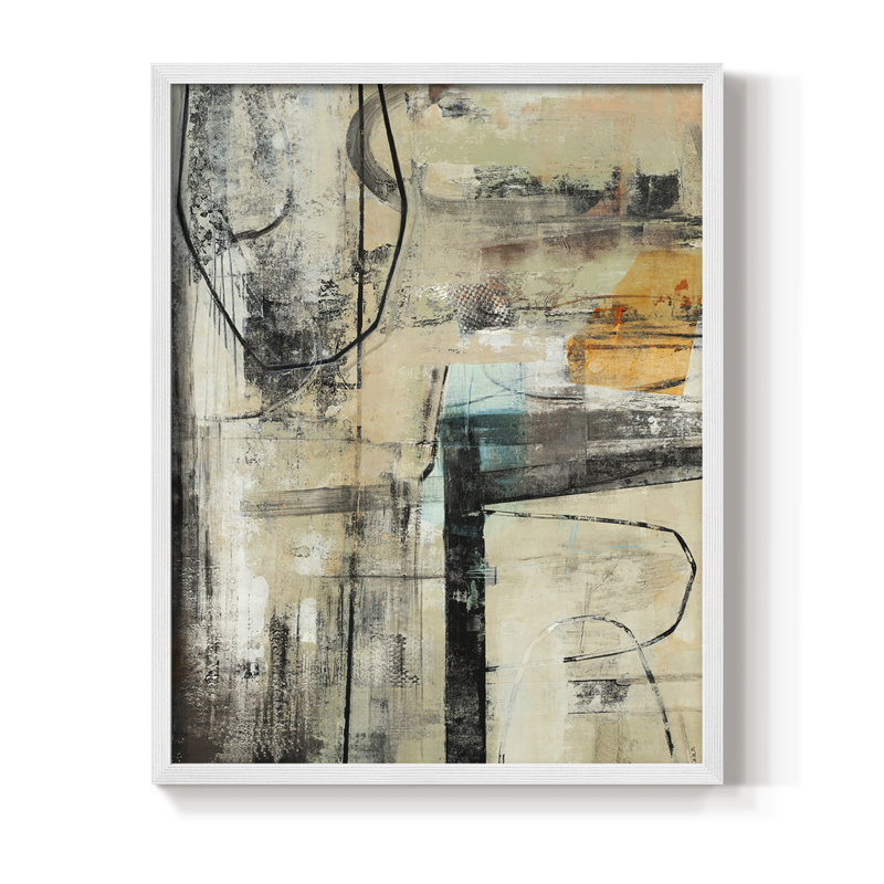Persistence I Framed Print - Solid Wood, 11" H x 9" W, White