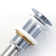 Pop-Up Bathroom Sink Drain Stopper with No Overflow