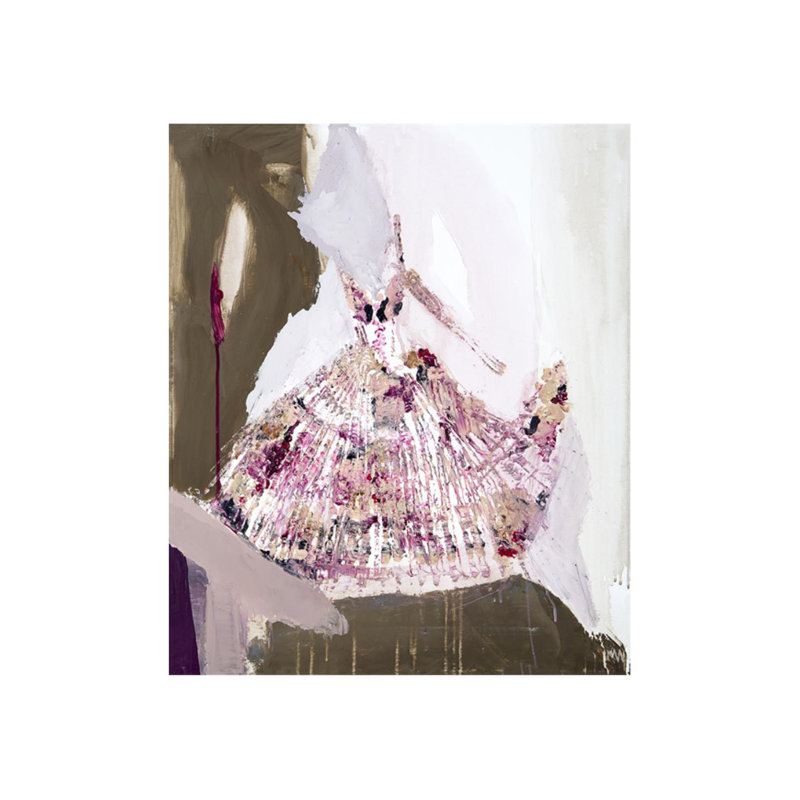 «Garden Girl» par Mia Malcolm Studio - impression, Couche de verre, H 43 po x l 36 po