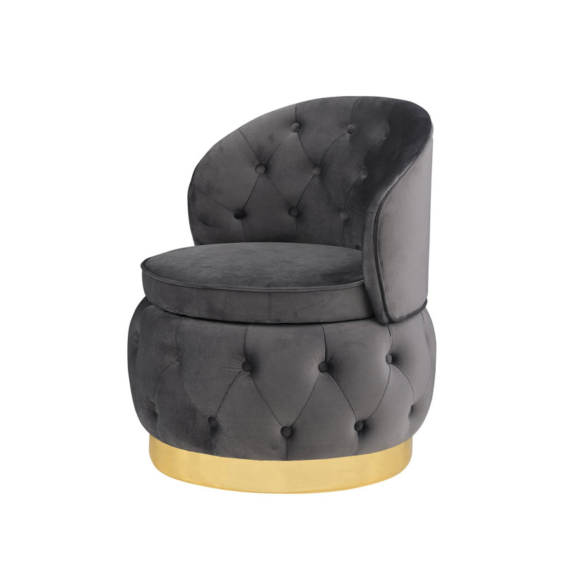 Chaises de rangement pivotantes 360 degrés, Gris