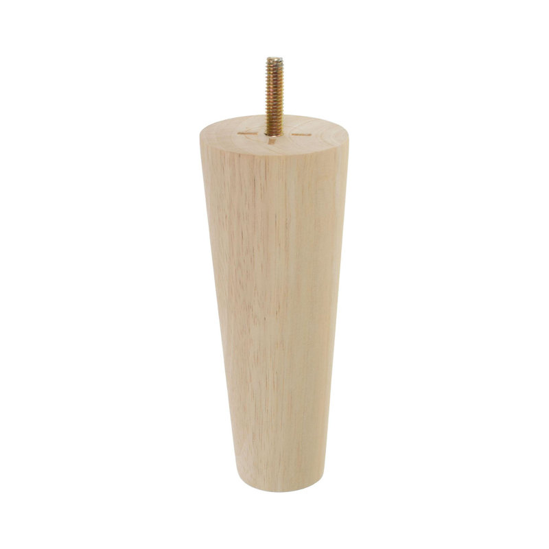 Pied de meuble sans base, 1 pièce, H 6 po x l 2,3125 po x P 2,3125 po