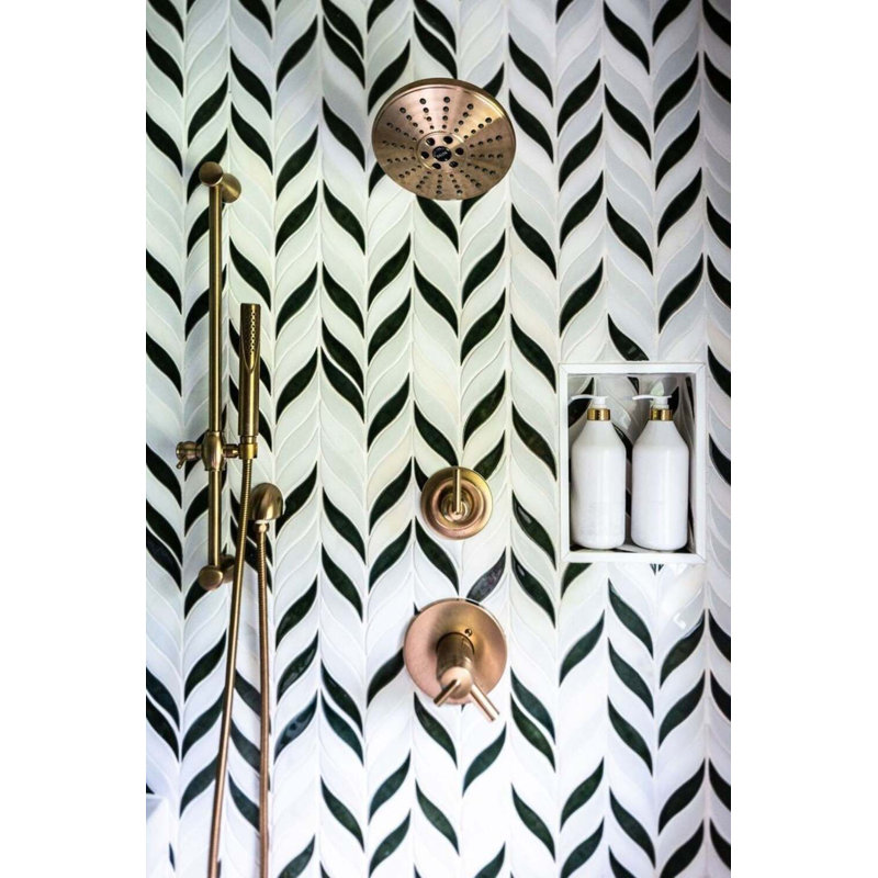 Nabi Sprig Marble And Tile- Final Sale, Deep Emerald