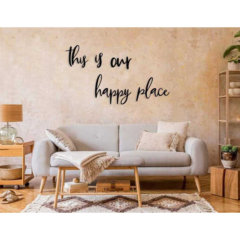 5 Piece This Is Our Happy Place Wall Décor Set