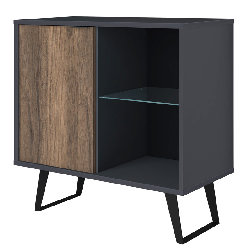 Khyli Accent Cabinet, Black, 32" H x 32" W x 15" D