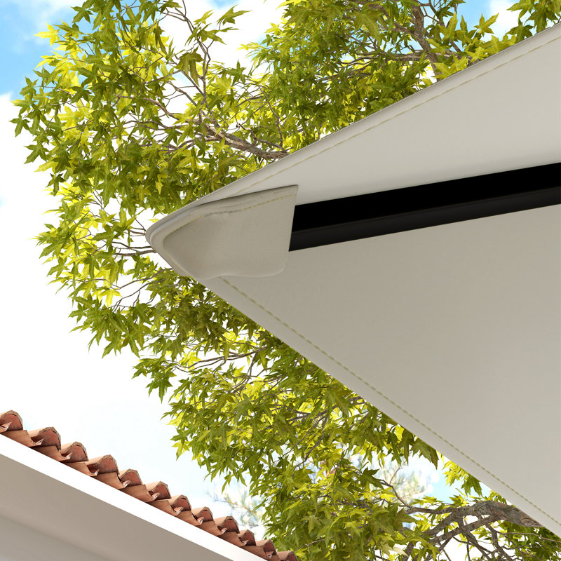 Outsunny Grey Polyester,Polyvinyl Chloride (PVC) Replacement Canopy for Gazebo,Canopy