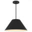Luminaire suspendu à DEL de 22 pouces de diamètre, finition noire-86056313-86056308