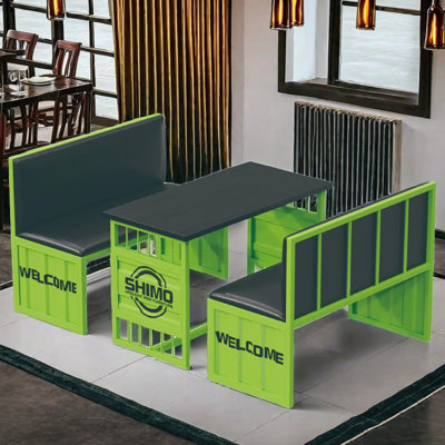 Combinaison de table et de chaises de style industriel