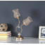 Lampe de table en métal or rose 18,75 "Trompette Glam