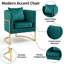 Fauteuil demi-tonneau en velours 28,25 po Marquet-2050904164