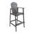 Outdoor Acacia Wood Adirondack Barstools, Set Of 2, Dark Gray-1364030769