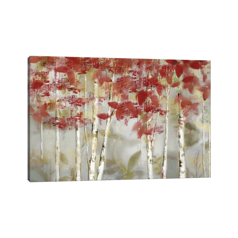 «Autumn Forest» - Impression encadrée sur papier, H 18 po x l 26 po x P 1,5 po, Toile tendue