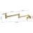 Brushed Gold Pot Filler Faucet Wall Mounted - Foldable Design, 360 Rotatable, Brass, Double Handles For Accurate Water Flow Control, Coating, Space Saving Kitchen Home In Folding, Spin, Brass Made,-1811823811