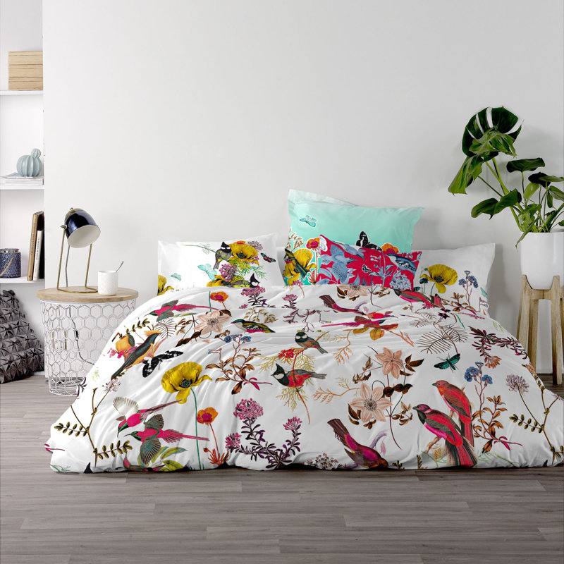 Heidlersburg Cotton Floral Duvet Cover Set