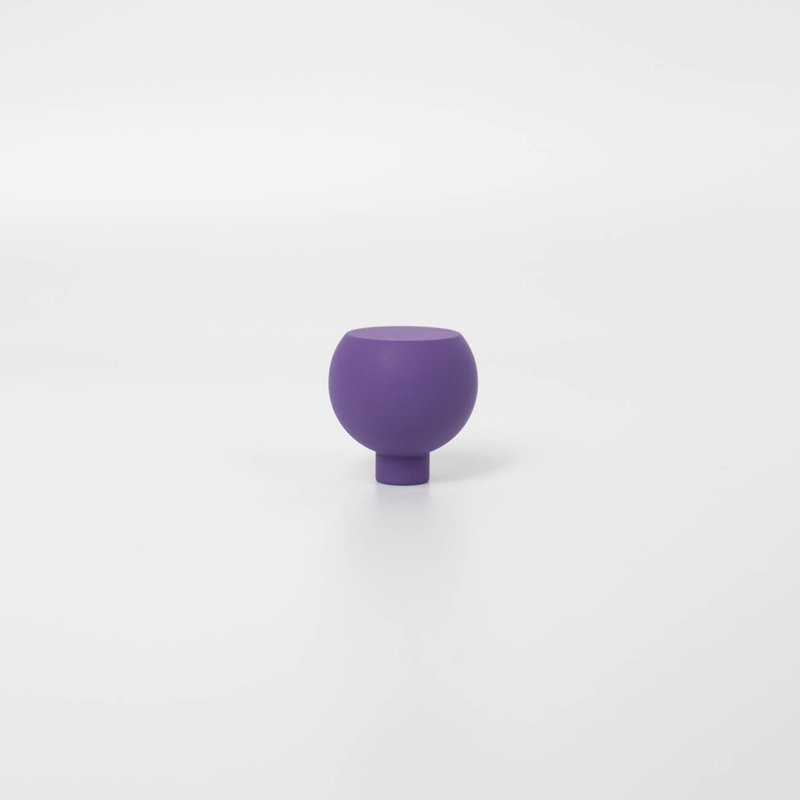 ROUS Hardware Mid Century Modern Sphere Knob, Royal (Purple)