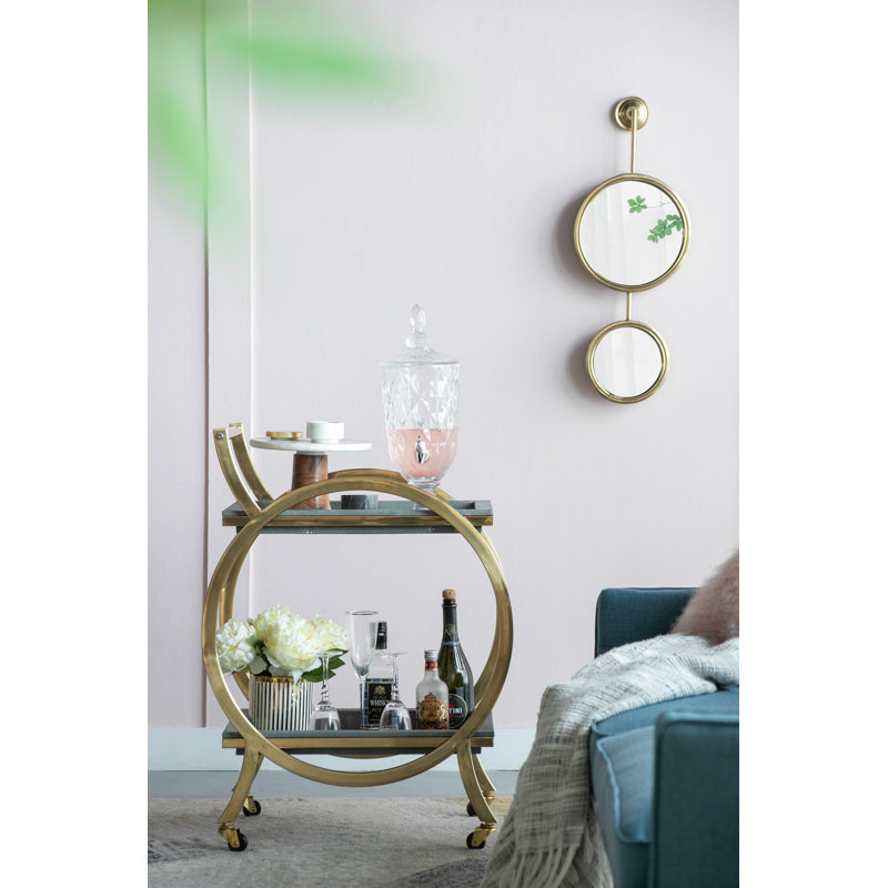 Metal Bar Cart, Grey