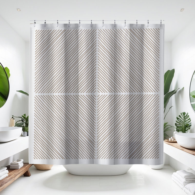 Coco Shower Curtain, Beige