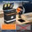 Fire Proof File Box for Documents - Portable Fireproof Document Organizer Box Waterproof Safe Locking Folder Storage with Lid