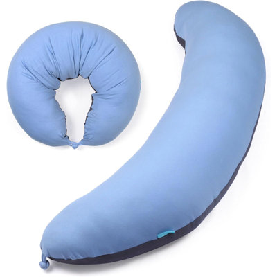 39" C-Shaped Body Pillow For Adults (Men/Women) - Side Sleeping Hugging Pillow, Anxiety Relief, Gaming Lap & Pregnancy Knee Separator, Removable Case (L)