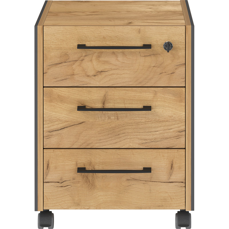 Astella 41.4cm Wide 3 -Drawer Mobile File Cabinet