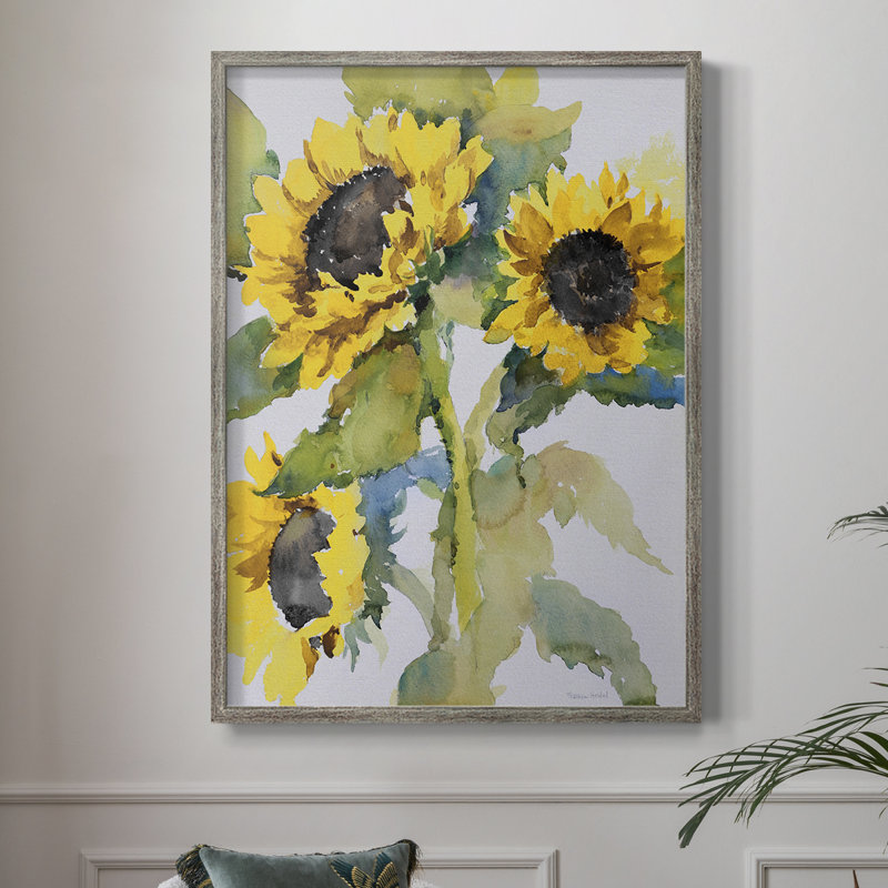 Sun Days III Framed Print - Solid Wood 48572, 21" H x 17" W