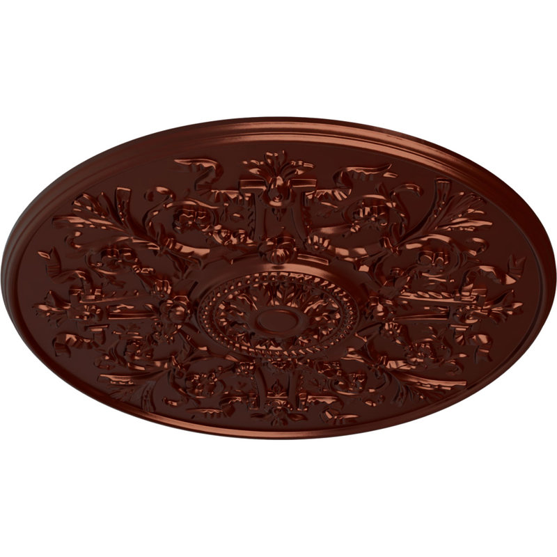 33 po x P 3/4 po P médaillon de plafond Versailles (convient aux auvents jusqu'à 3 1/4 po), Cuivre antique