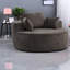 Pas de chaises d'appoint sans assemblage, chaise-lit moderne en chenille de 55 pouces pour la maison