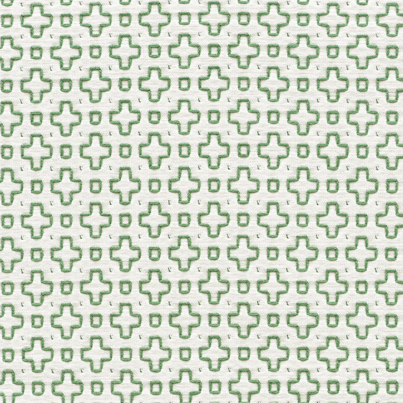 Scout Embroidery Fabric, Green