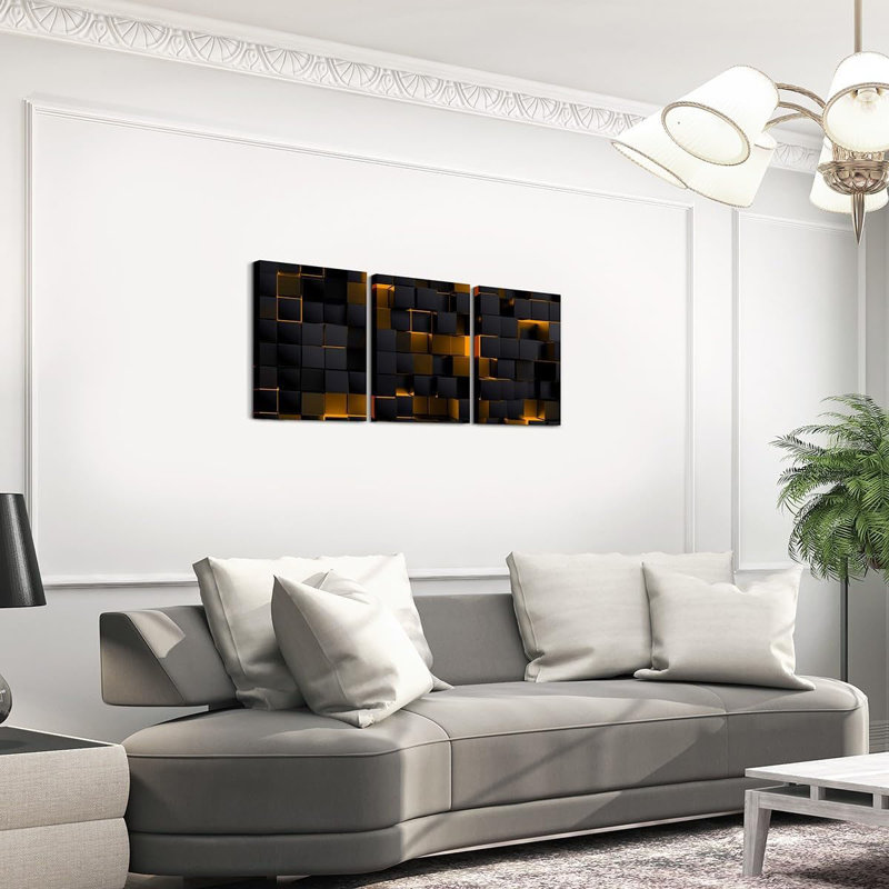 3 Piece Wrapped Canvas Wall Art