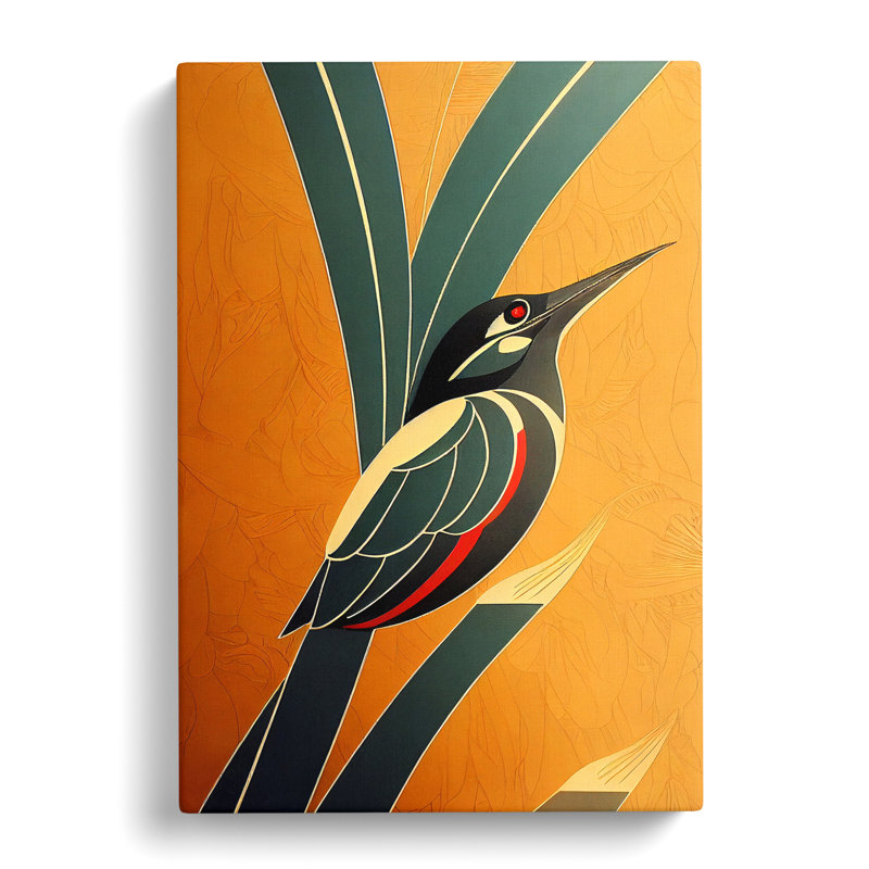 Antranigian Kingfisher Deco Vol.2 - Wrapped Canvas, 50cm H x 35cm W x 3cm D
