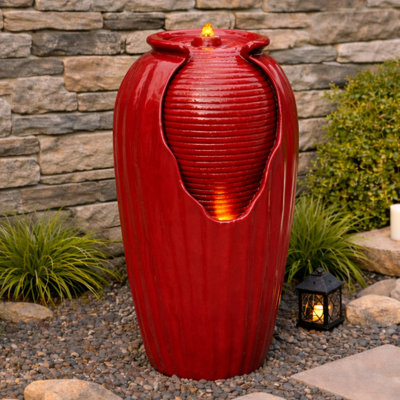 Fontaine contemporaine d'extérieur à DEL 32 po Caetano Home