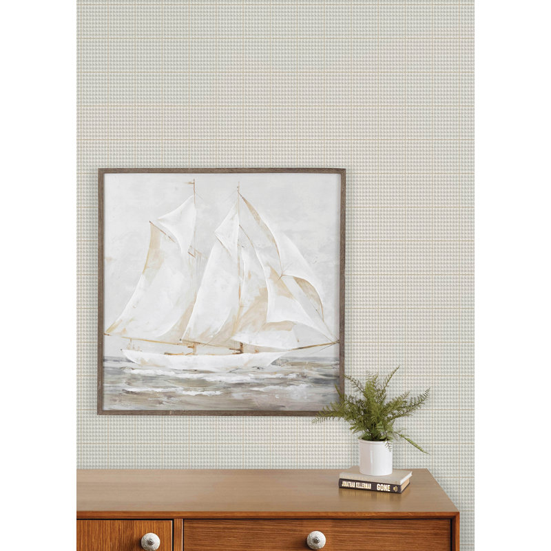 Papier peint Prescott Grey Glen Check, Grey