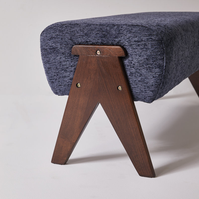 Banc rembourré Modern, Bleu