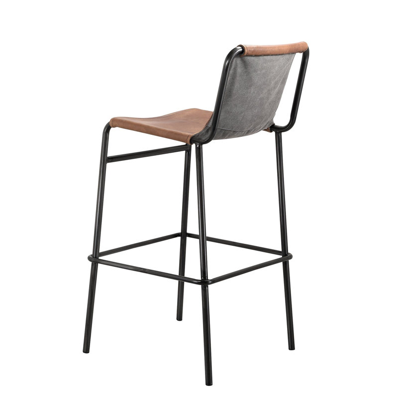 Jerry 27" Leather Counter Stool