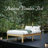 Amylia Solid Wood and Metal Heavy Duty Rayon from Bamboo iron Platform Bed Frame No Box Spring Required-170940785-147289319